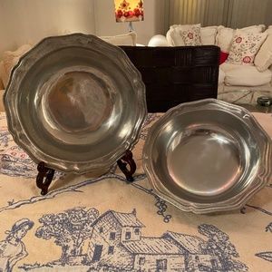 Pewtarex I King George Serving & Vegetable Bowls
